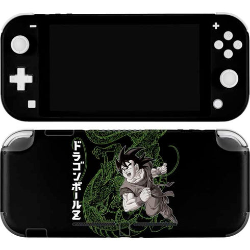 Dragon Ball Z Goku and Shenron Nintendo Switch Lite Skin